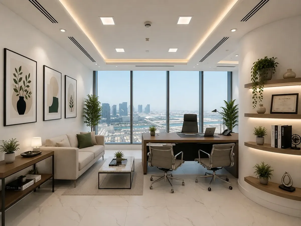 Private office ADGM at Aegis business center, Addax Tower